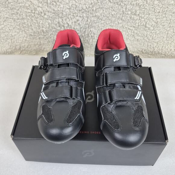 PELOTON Cycling Bike Shoes Size 40 EU Womens 9 Black PL-SH-02 w/Cleats Mens 7 - Picture 2 of 7